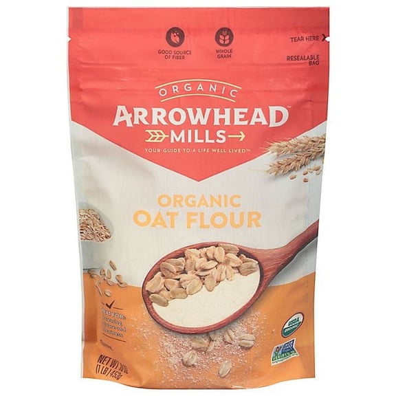 Arrowhead Mills Organic Oat Flour -- 16 oz Pack of 3