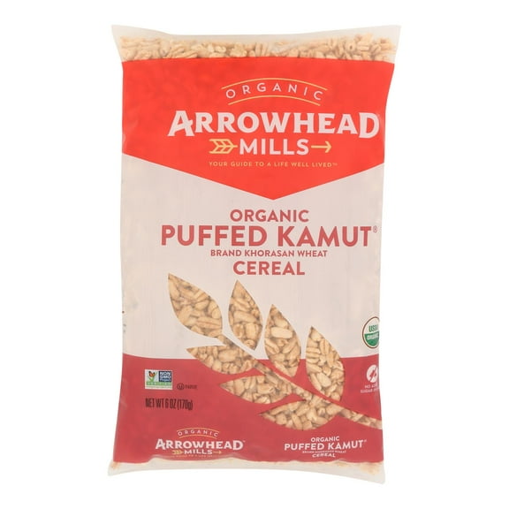 Arrowhead Mills - Organic Puffed Kamut Cereal - Case of 12 - 6 oz.