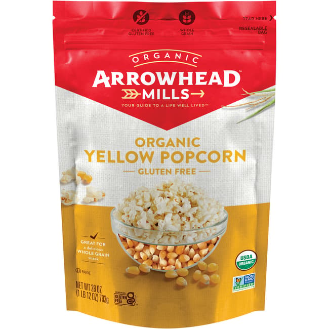 Arrowhead Mills Organic Yellow Popcorn, 28 Oz