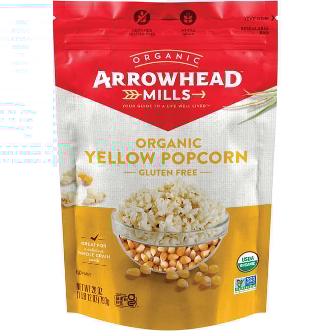 Arrowhead Mills Organic Yellow Popcorn, 28 Oz