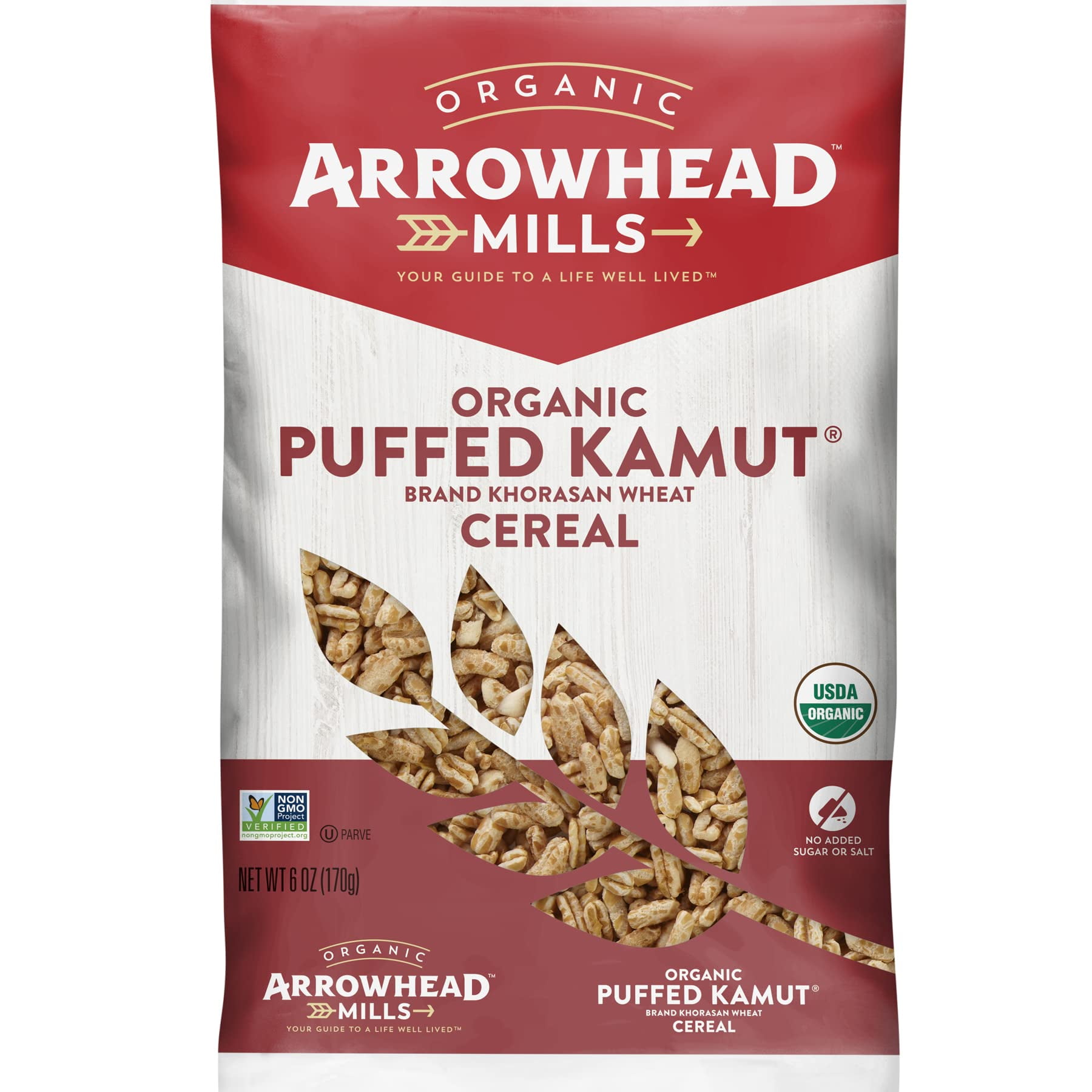 Arrowhead Mills Puffed Cereal, 6 Oz (Organic Puffed Kamut, 6Oz - Pack Of 3)