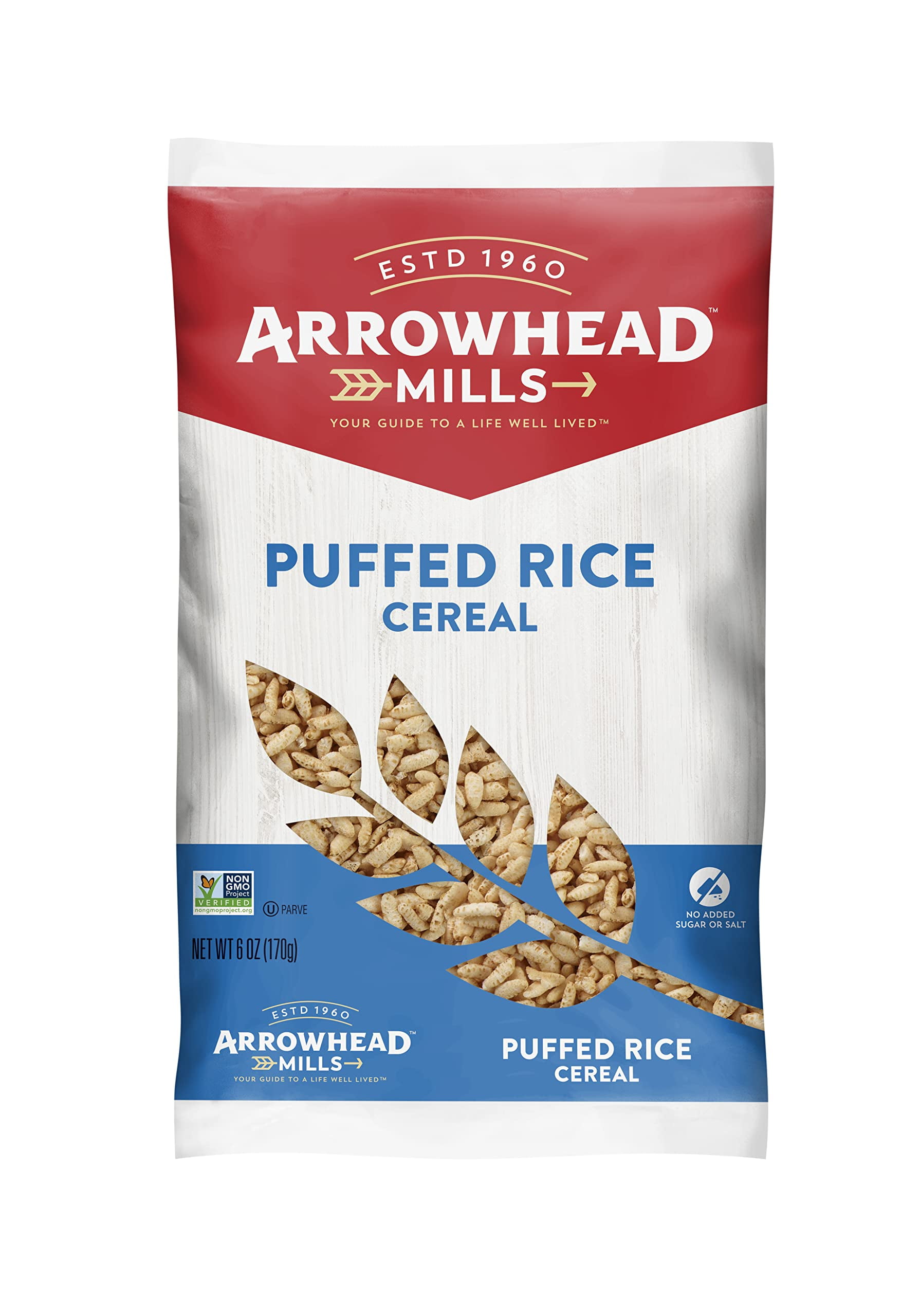 Arrowhead Mills Puffed Rice Cereal, 6 Ounce Bag (Pack Of 12)