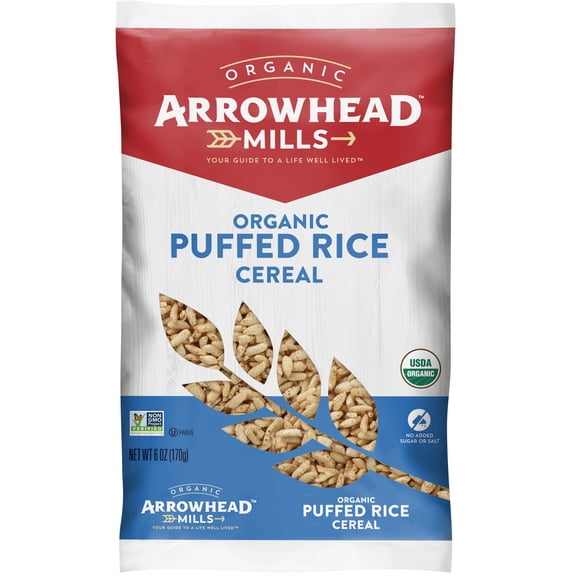Arrowhead Mills Puffed Rice Cereal, 6 oz Bag