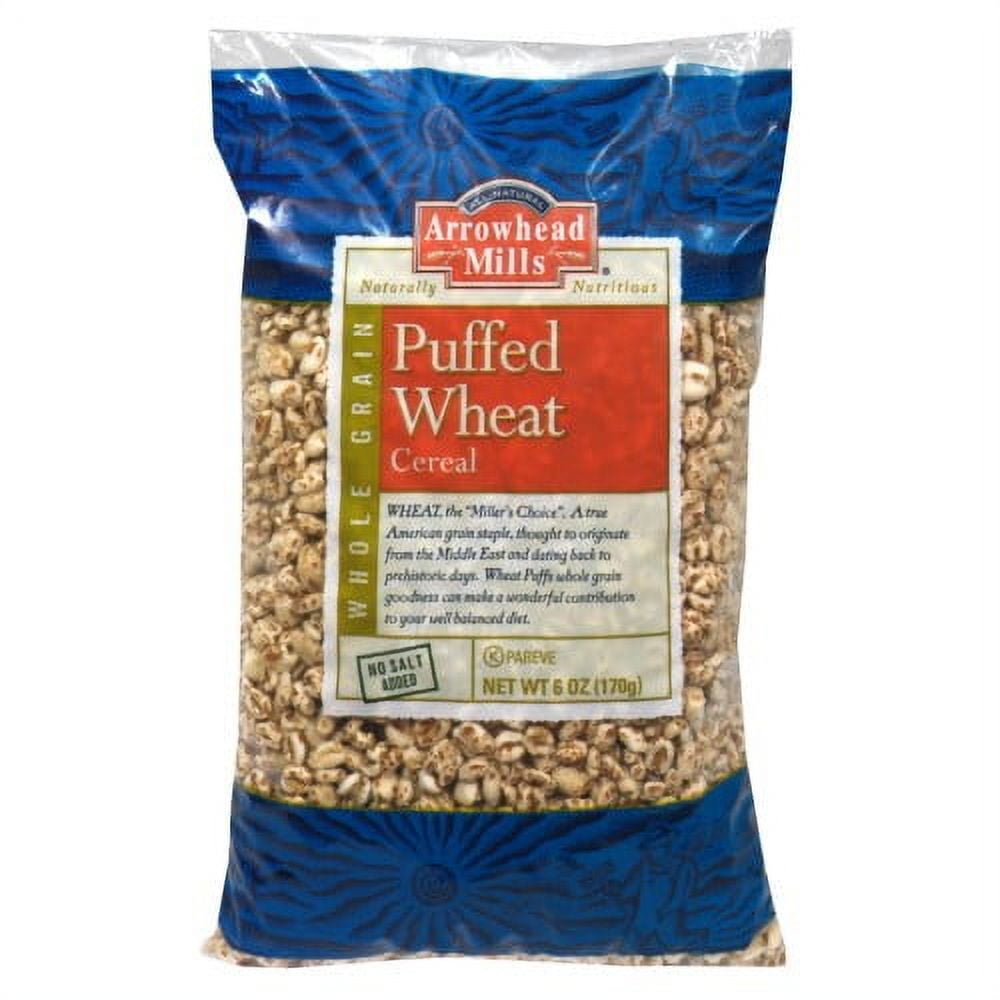 Arrowhead Mills Whole Grain Hot Cereal, Puffed Wheat, 6 Oz
