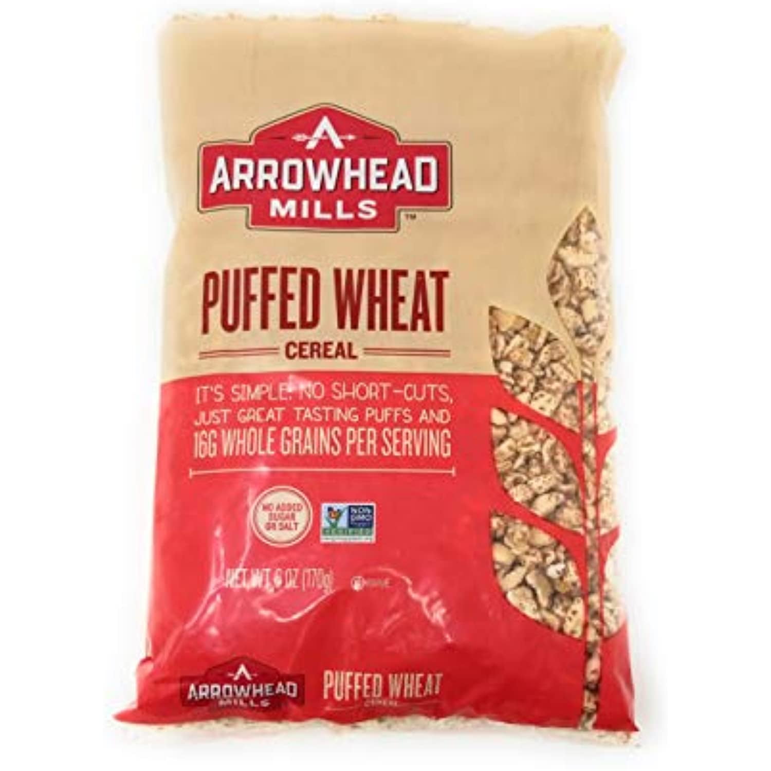 Arrowhead Puffed Wheat Cereal 6 Oz (Pack Of 4)