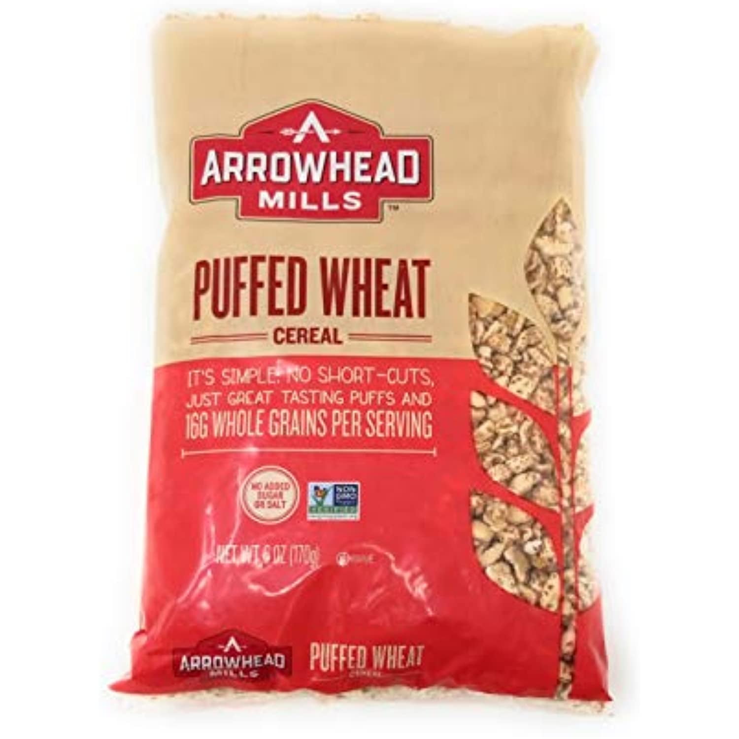 Arrowhead Puffed Wheat Cereal 6 Oz (Pack Of 4)