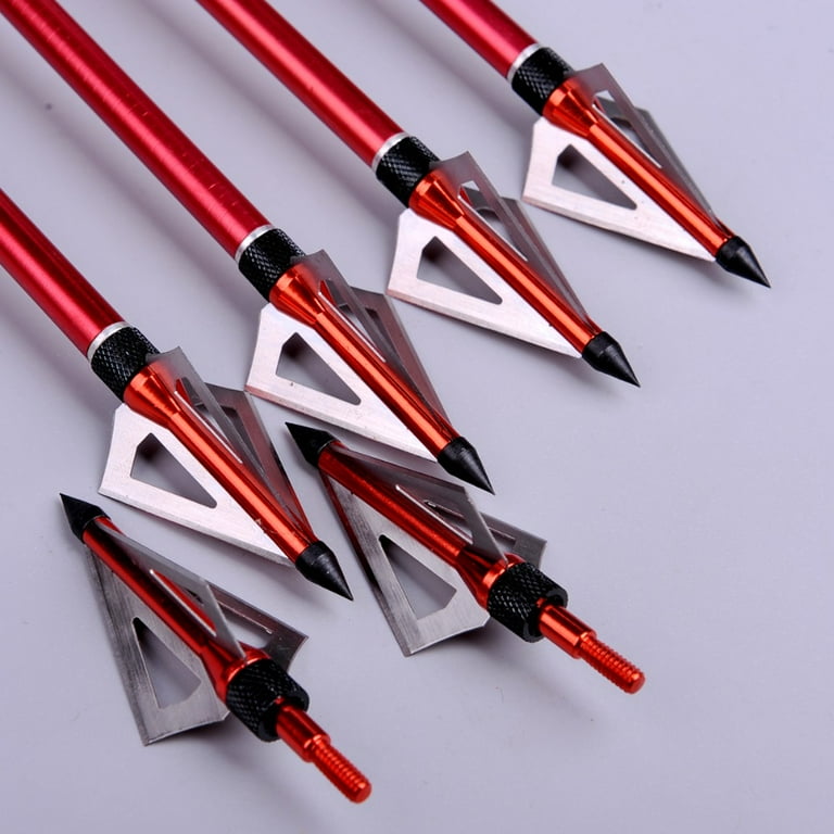 12Pcs 100Gr Swhacker Hunting Broadheads Expandable Sharp Blade Crossbow Tips Bow