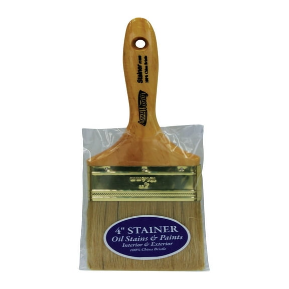 Arroworthy 1806900 Stainer 4 in. Chiseled China Bristle Stain Brush
