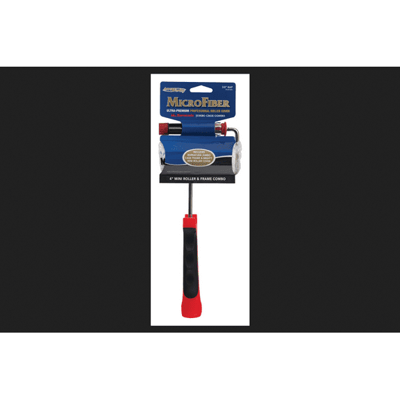 Arroworthy 4 in. W Jumbo Mini Paint Roller Frame and Cover Threaded End