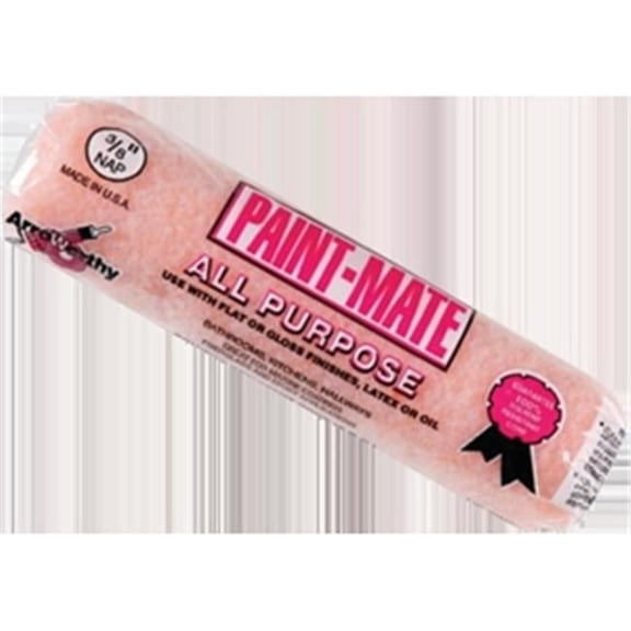 Arroworthy 9P3 9 x 0.38 in. Melon Paint mate Polyester Roller Cover