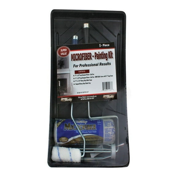 Arroworthy AW MFR3 KIT Microfiber Roller Kit, 4", 5 Piece