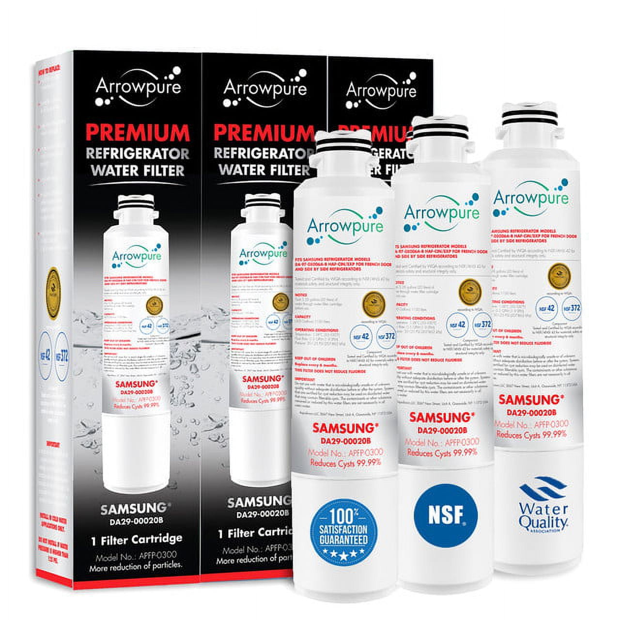 Arrowpure Premium DA2900020B Refrigerator Water Filter Cartridge