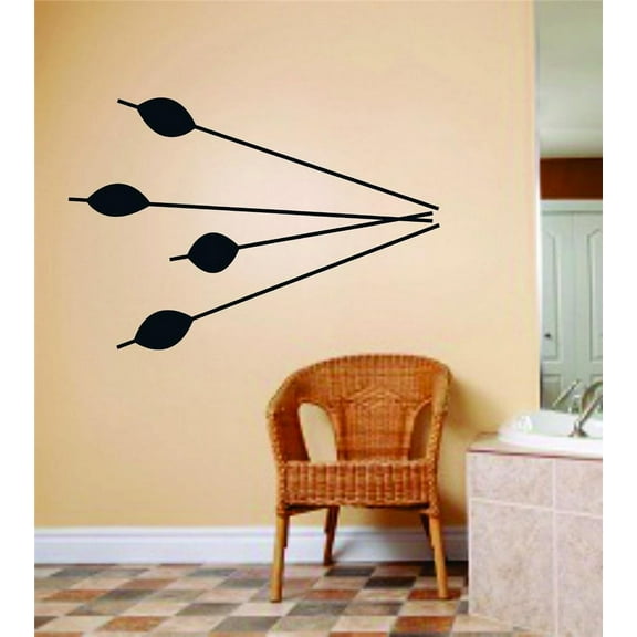 Arrows Animal Hunting Hunter Man Gun picture Art Boys Kids Bed Room Sports Sticker Vinyl Wall Decal 12 X 24 Inches