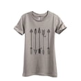 thumbnail image 1 of Arrows Antiquity Women's Fashion Relaxed T-Shirt Tee Heather Tan 2X-Large, 1 of 3