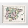 thumbnail image 1 of Arrowsmith 14x12 White Modern Wood Framed Museum Art Print Titled - Spain Portugal - Arrowsmith 1825, 1 of 4