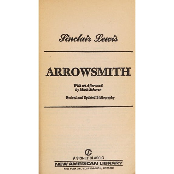 Pre-Owned Arrowsmith (Signet Classics) (Unknown) 0451520548 9780451520548