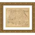 thumbnail image 1 of Arrowsmith, Aaron 14x12 Gold Ornate Wood Framed with Double Matting Museum Art Print Titled - Germany South, 1812, 1 of 4