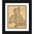 thumbnail image 1 of Arrowsmith, Aaron 20x24 Black Ornate Wood Framed with Double Matting Museum Art Print Titled - United Kingdoms, 1812, 1 of 4