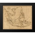 thumbnail image 1 of Arrowsmith, Aaron 24x20 Black Modern Framed Museum Art Print Titled - East India Islands, 1812, 1 of 4