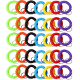 thumbnail image 1 of Arroyner 70Pcs Colorful Wrist Spring Spiral Coil Keychain Stretchy Key Chain Bracelet for Outdoor, Pool and Gym, 1 of 8