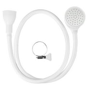 Arroyner Portable Pet Faucet Sprayer Sink Spray Hose Multipurpose Shampoo Sprayer Shower Head for Baby Pet Bath, White