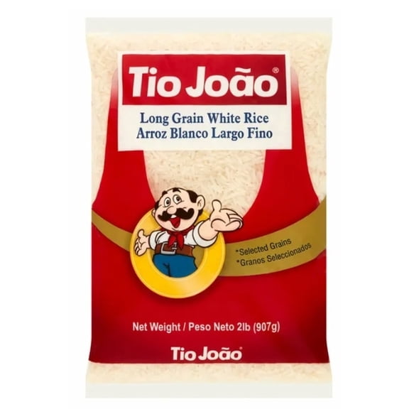 Tio Joao Brazilian White Rice 2 lb | Pack of 3 | Arroz Branco Brasileiro