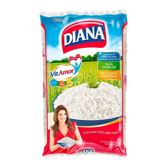 Arroz Diana Blanco  1000g (35.27 oz)  Premium White Rice from Colombia