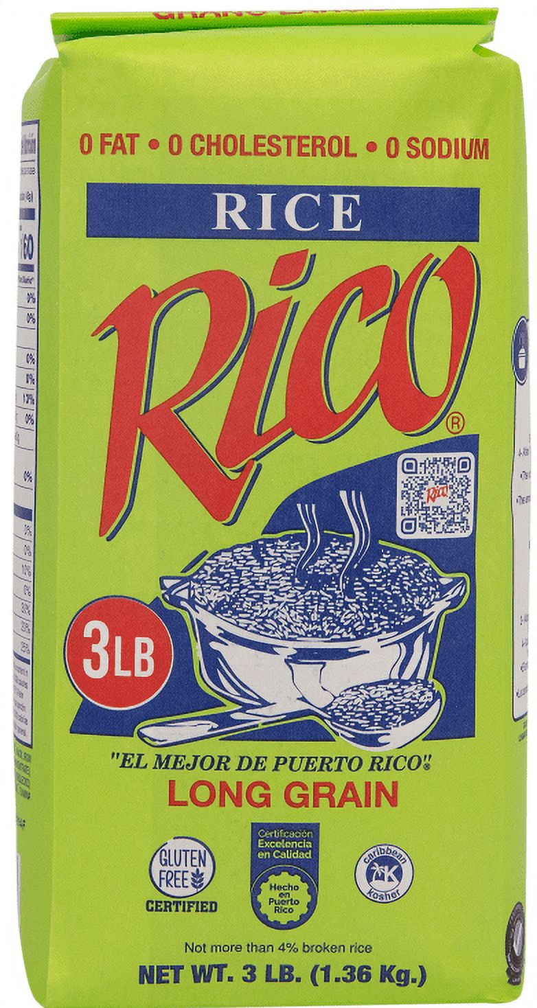 Arroz Rico Rico Enriched Rice, 3 lbs Panamerican Grain