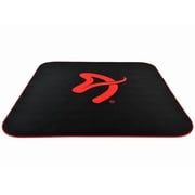 Arrozi Floor Mat, Zona Quattro Microfiber Gaming Chair Floor Mat for Carpet, Anti-Slip Noise Dampening Floor Mat for Office Chair Black Red
