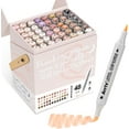 Arrtx Skin Tone Alcohol Markers Oros 48 Colors,Brush & Chisel Tip Art ...