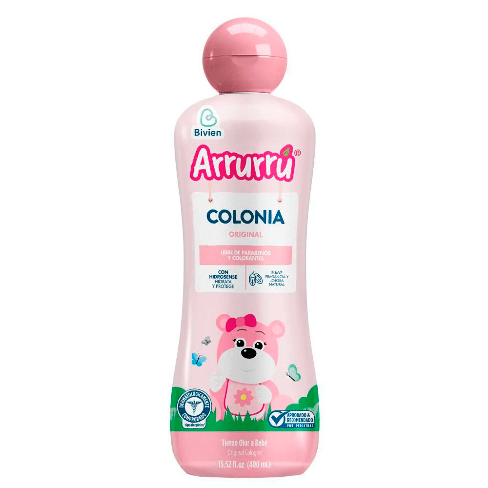 Colonia Arrurr Original Rosada  400ml (13.52 fl oz)  Gentle Baby Cologne