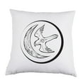 thumbnail image 1 of Arryn White Satin Throw Pillow 16 inch Square with Insert Included, 1 of 1