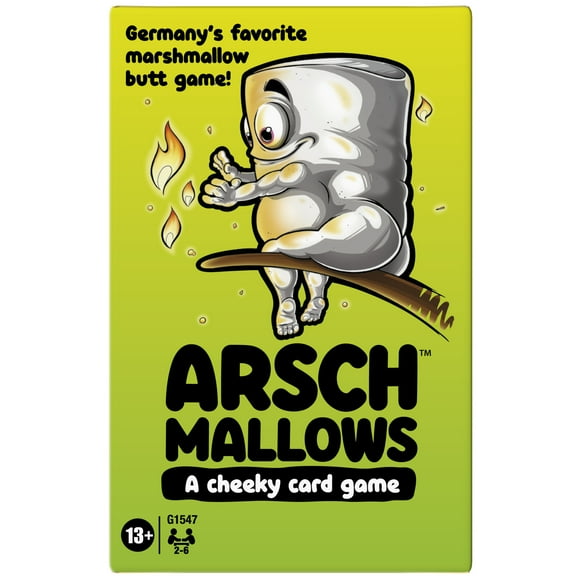 Arschmallows Card Game, Marshmallow Butt Game, Family Party Games for 2 to 6 Players, Ages 13+
