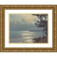 thumbnail image 1 of Arsen Chabanian 14x11 Gold Ornate Wood Frame and Double Matted Museum Art Print Titled - Seascape, 1 of 4
