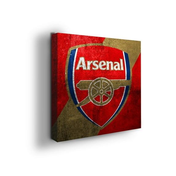 Arsenal Canvas Wall Art by Mavis Print- 14x14 inches Football Wall Decor | UV & Water Resistant HD Printed & Wooden framed Wall Art | Modern Wall Decor for Gift | Made in USA
