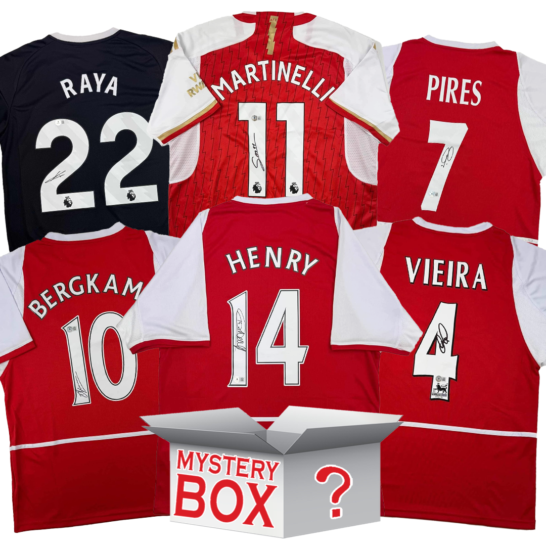 Arsenal F.C. Autographed/Signed Soccer Jersey Mystery Box with PSA JSA ...