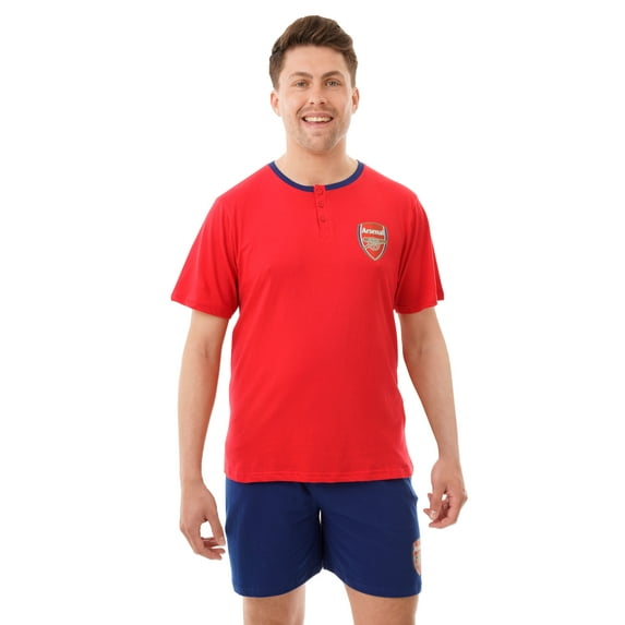 Arsenal FC Mens Short Pajamas Red Sizes S-XL