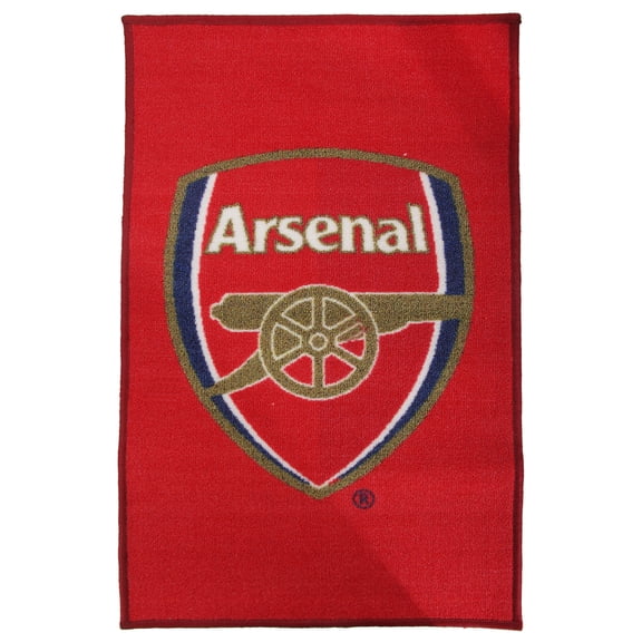 Arsenal FC Official Printed Soccer Crest Rug/Floor Mat