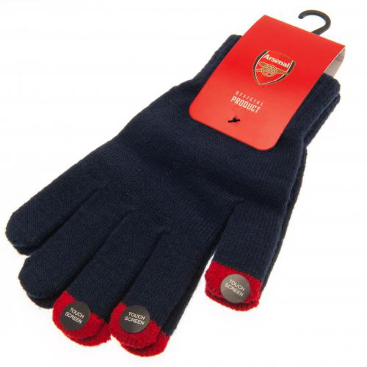 Arsenal FC Touchscreen Compatible Adult Knitted Gloves - Walmart.com