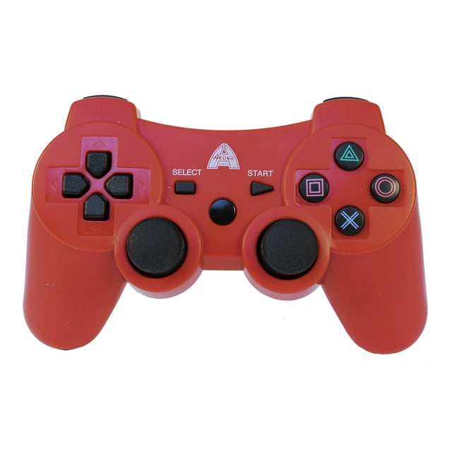 Arsenal Gaming PlayStation3 Wireless Rechargeable Bluetooth Controller, Red ap3con4r