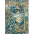 thumbnail image 1 of Arsene Distressed Medallion Rug, Capri Blue/Golden, 2ft - 2in x 4ft Accent Rug, 1 of 7