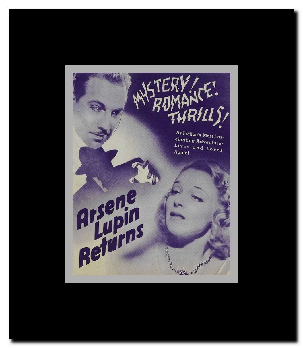 Arsene Lupin Returns Framed Movie Poster