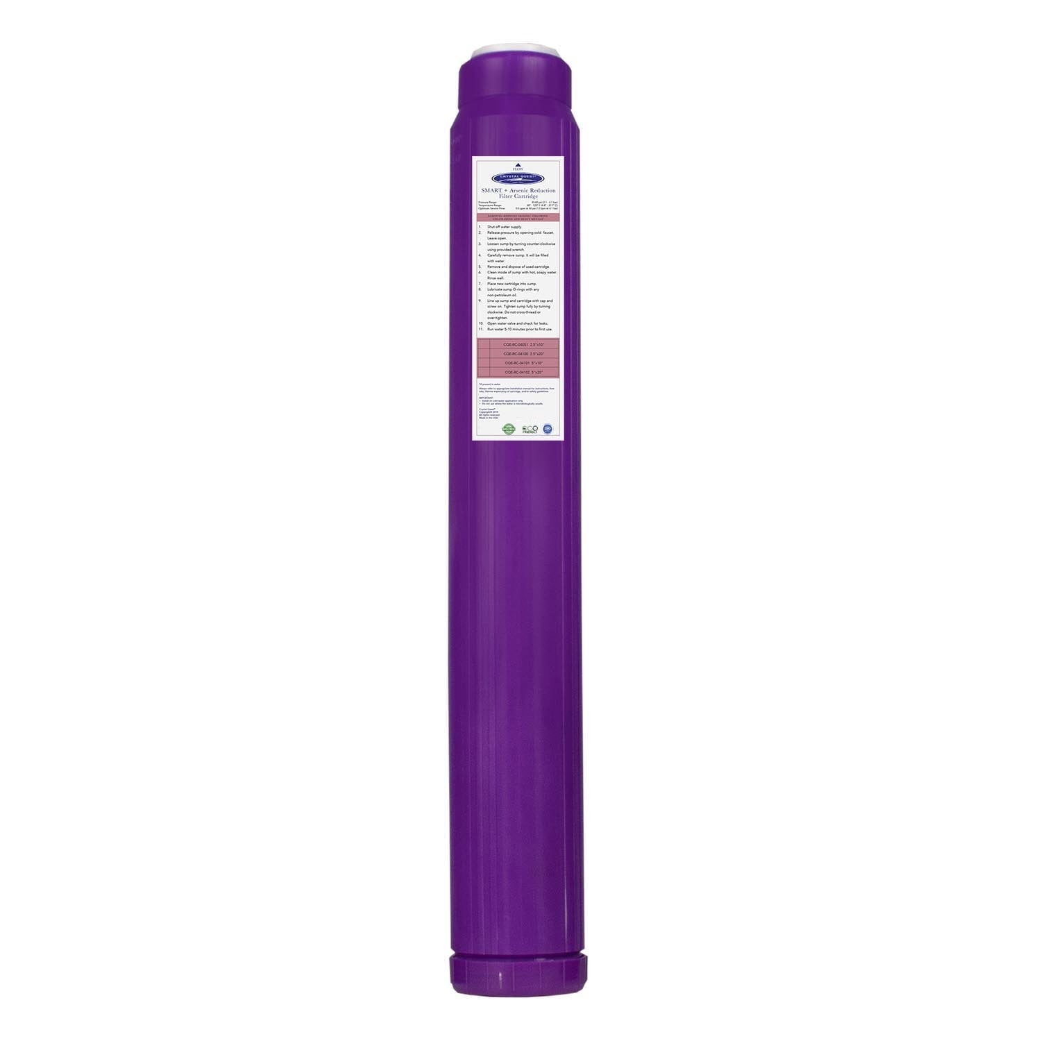 Arsenic Removal + SMART Filter Cartridge 2-7/8” x 20”