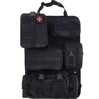 Universal Tactical Vehicle Back Seat Organizer With 5 Molle