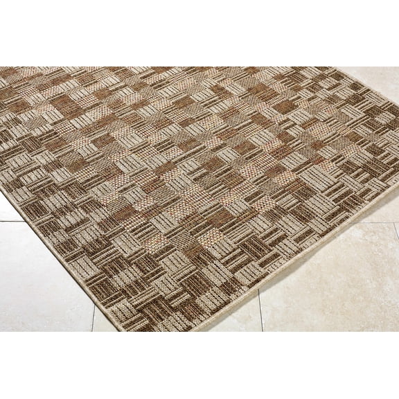 BoutiqueRugs Arshad Traditional, Transitional Area Rug - Outdoor Safe - Burnt Sienna, Sandstone, Terracotta - 7'6" x 10'