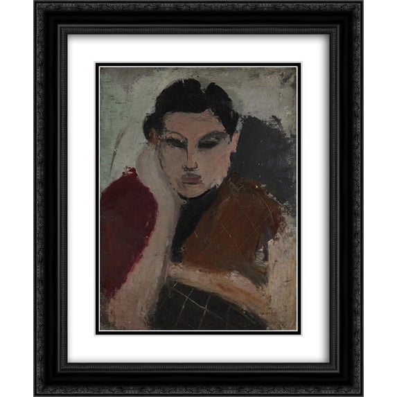 Arshile Gorky 2x Matted 20x24 Black Ornate Framed Art Print 'Portrait of a Woman'
