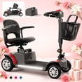 thumbnail image 1 of Arshin 4-Wheel Mobility Scooter for Seniors,Easy-to-Use,Foldable & Lightweight,300lbs,Red, 1 of 8