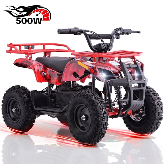 Arshin 15 mph Variable Speeds Ride on Toys,500W 36V High-Torque Motor,Parent Control,Spring Suspension,Disc Brake,15 Miles,Perfect Gift(Flame)