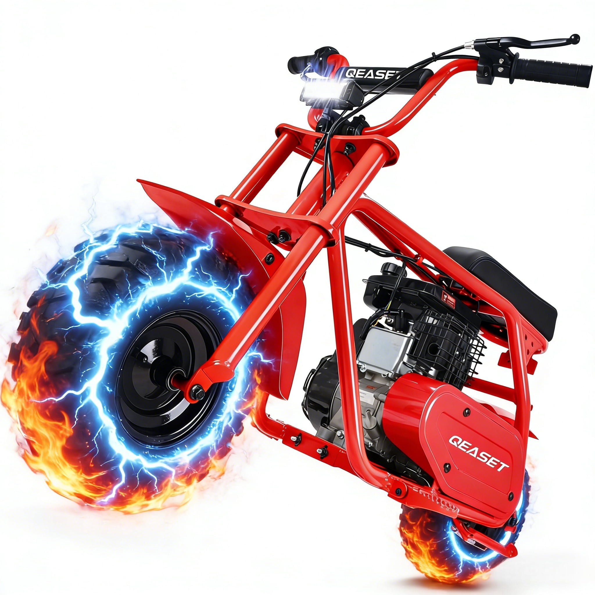 Arshin 99cc Gas Powered Mini Dirt Bike,High-Performance Off-Road Motorcycle Pit Bike for Teens & Adults,18 MPH Top Speed,Supports Up to 200 Lbs(Red)