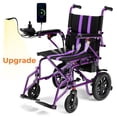 thumbnail image 1 of Arshin Electric Wheelchair for Adults - 20+ mile Motorized Wheelchair with 286+ lb Capacity,360°Joystick Control,Lightweight Foldable(Purple), 1 of 14